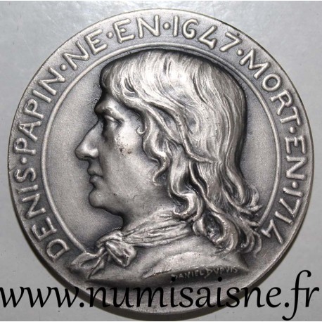 FRANCE - MÉDAILLE - SYNDICAT DES INDUSTRIES MECANIQUES - 1839 - DENIS PAPIN - 1647 - 1714