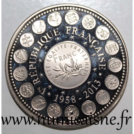 FRANCE - MEDAL - EUROPE OF THE XXVII - 1 FRANC - 1958 - 2013