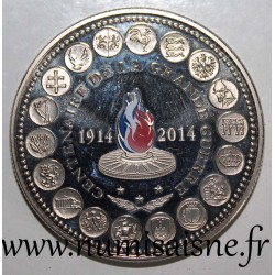 FRANKREICH - MEDAILLE - 100 JAHRE VON 1. WELTKRIEG 1914 - 2014 - PROBE