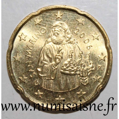 SAN MARINO - KM 444 - 20 CENTS 2006