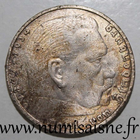 DEUTSCHLAND - KM 86 - 5 MARK 1935 D - München