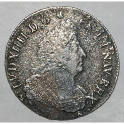 FRANKREICH - Dy 1521 - LUDWIG XIV - 1/2 ECU 1696 - MIT PALMEN - MÜNZZEICHEN 9 - RENNES