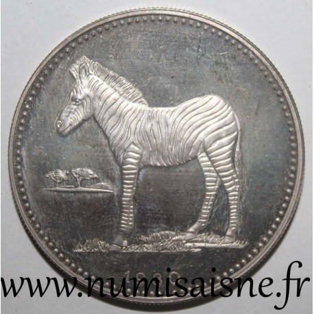 EQUATORIAL GUINEA - KM 55 - 2000 EKUELE 1980 - Zebra