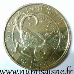 SAINT-MARIN - 5 EURO  2021 - SIGNE ASTROLOGIQUE DU CAPRICORNE