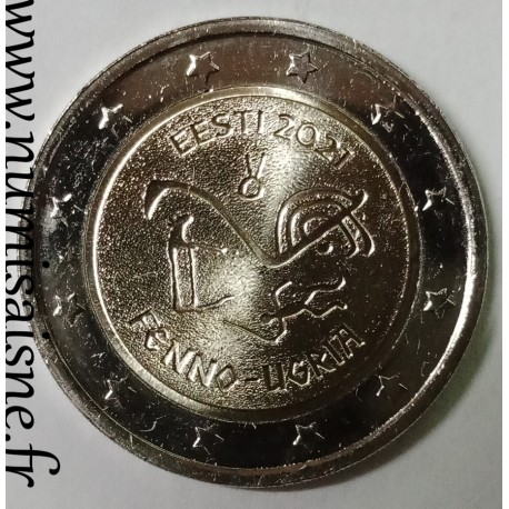 ESTONIA - 2 EURO 2021 - FINNO-UGRIAN PEOPLES