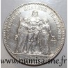 FRANCE - KM 820 - 5 FRANCS 1877 A - Paris - TYPE HERCULE