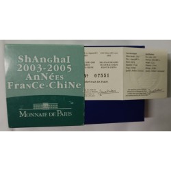 SHANGAI - FRANCE- CHINE - 1/4 EURO 2005 - BRILLANT UNIVERSEL