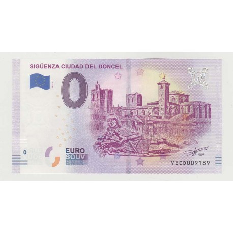 SPAIN - TOURISTIC 0 EURO SOUVENIR NOTE - SIGÜENZA CITY OF THE DONCEL - 2019