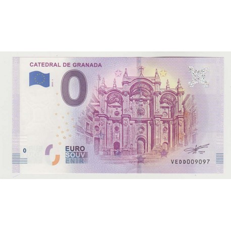 SPANIEN - TOURISTISCH 0 EURO SOUVENIR-SCHEINE - KATHEDRALE DE GRANADA - 2019