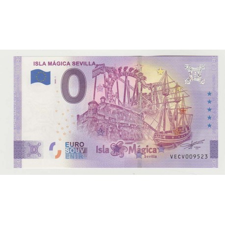 SPAIN - TOURISTIC 0 EURO SOUVENIR NOTE - ISLA MÁGICA SEVILLA - 2020 - ANNIVERSARY