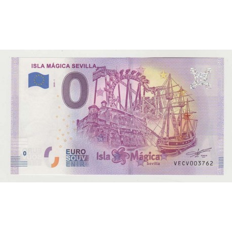 SPAIN - TOURISTIC 0 EURO SOUVENIR NOTE - ISLA MÁGICA SEVILLA - 2020