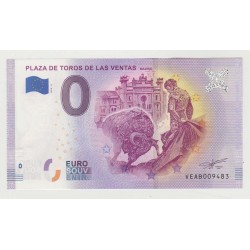 ESPAGNE - BILLET DE 0 EURO SOUVENIR - ARÈNES - PLAZA DE TOROS DE LAS VENTAS - 2019