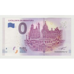 ESPAGNE - BILLET DE 0 EURO SOUVENIR - CATALUNYA EN MINIATURE - 2019