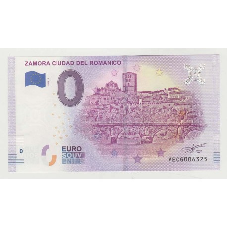 SPAIN - TOURISTIC 0 EURO SOUVENIR NOTE - ZAMORA CIUDAD DEL ROMANICO - 2019