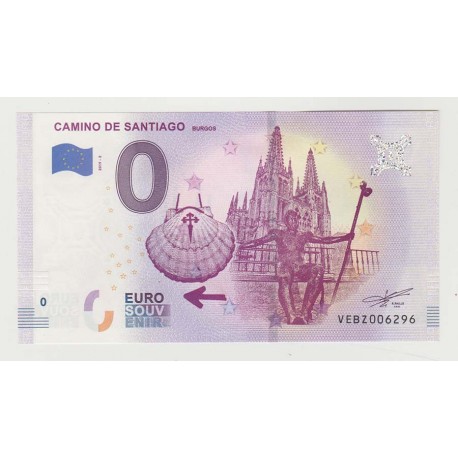 ESPAGNE - BILLET DE 0 EURO SOUVENIR - CAMINO DE SANTIAGO - LE CHEMIN DE COMPOSTELLE - 2019