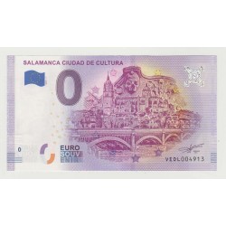 SPANIEN - TOURISTISCH 0 EURO SOUVENIR-SCHEINE - SALAMANCA CIUDAD DE CULTURA - 2019