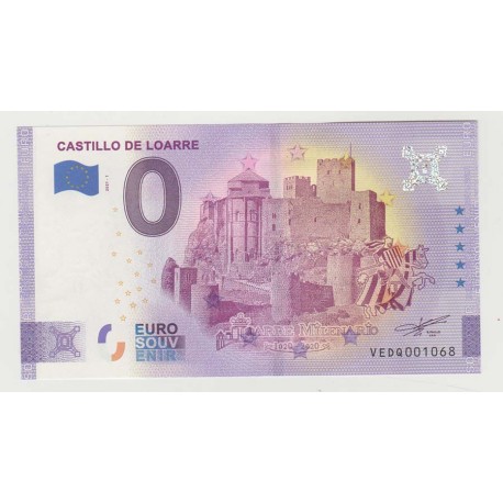 ESPAGNE - BILLET DE 0 EURO SOUVENIR - CASTILLO DE LOARRE - 2021