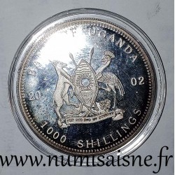 OUGANDA - KM 115 - 1.000 SHILLING 2002 - Zancle cornu