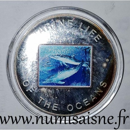 OUGANDA - KM 111 - 1.000 SHILLING 2002 - Dauphins