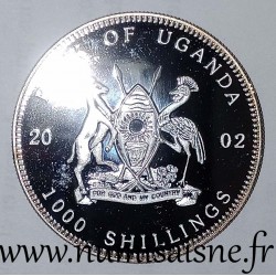 OUGANDA - KM 108 - 1.000 SHILLING 2002 - Raie