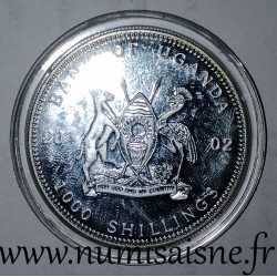 UGANDA - KM 114 - 1,000 SHILLING 2002 - Black Fish