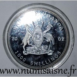 UGANDA - KM 110 - 1,000 SHILLING 2002 - Turtle