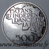 BELGIQUE - KM 161a - 500 FRANCS 1980 - 150 ANS DE L'INDÉPENDANCE - LÉGENDE FRANÇAISE