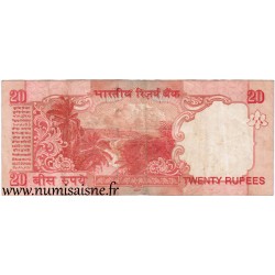 INDIA - PICK 96 - 20 RUPEES - 2007 - LETTER R