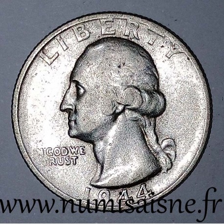 UNITED STATES - KM 164 - 1/4 DOLLAR 1944 S - San Francisco - GEORGE WASHINGTON