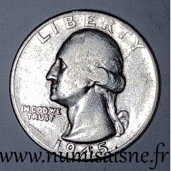 UNITED STATES - KM 164 - 1/4 DOLLAR 1945 D - Denver - GEORGE WASHINGTON