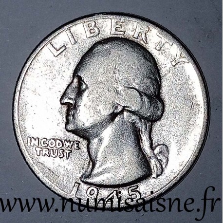 UNITED STATES - KM 164 - 1/4 DOLLAR 1945 D - Denver - GEORGE WASHINGTON