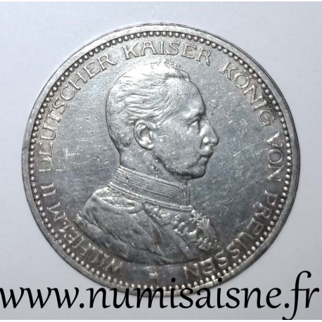 GERMANY - PRUSSIA - KM 536 - 5 MARK 1913 A - Berlin