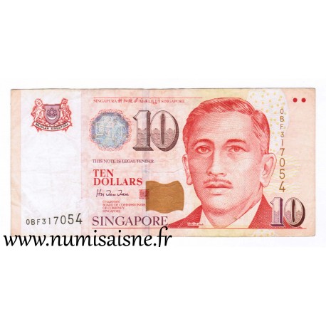 SINGAPORE - PICK 40 - 10 DOLLARS - NO DATE (1999)