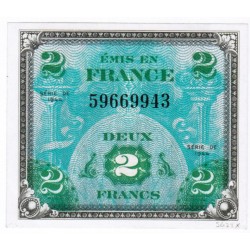 FAY VF 16/01 - 2 FRANCS DRAPEAU - JUIN 1944 - SPLENDIDE - PICK 114