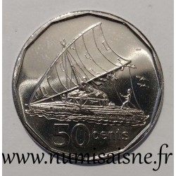 FIDJI - KM 54 a - 50 CENTS 2009 - Bateau - Catamaran