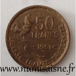 FRANCE - KM 918 - 50 FRANCS 1953 B - Beaumont le Roger - TYPE GUIRAUD