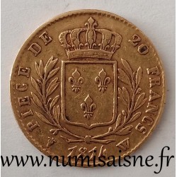 GADOURY 1026 - 20 FRANCS 1814 W - Lille - TYPE LOUIS XVIII - KM 706.1