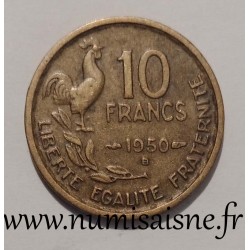 FRANCE - KM 915.2 - 10 FRANCS 1950 B - Beaumont le Roger - TYPE GUIRAUD