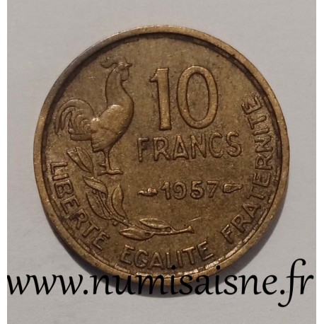 FRANCE - KM 915.1 - 10 FRANCS 1957 - TYPE GUIRAUD