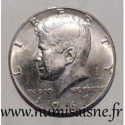 ÉTATS UNIS - KM 202a - 1/2 DOLLAR 1967 - KENNEDY