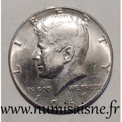 UNITED STATES - KM 202a - 1/2 DOLLAR 1967 - KENNEDY