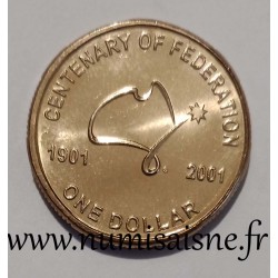 AUSTRALIE - KM 534 - 1 DOLLAR 2001 - CENTENAIRE DE LA FEDERATION
