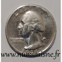 UNITED STATES - KM 164 - 1/4 DOLLAR 1936 - GEORGE WASHINGTON