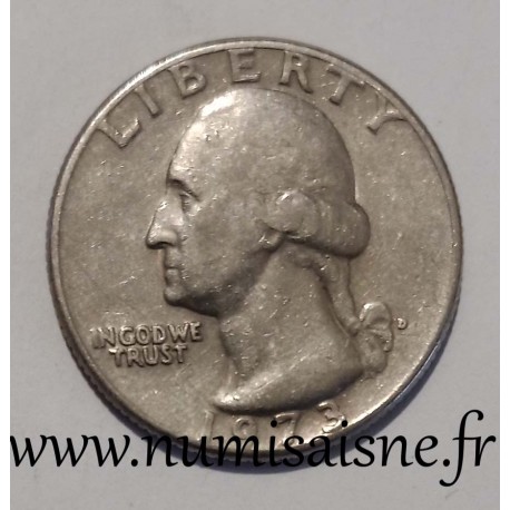 UNITED STATES - KM A 164 a - 1/4 DOLLAR 1973 D - Denver - GEORGE WASHINGTON