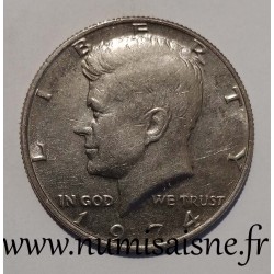 ÉTATS UNIS - KM 202 b - 1/2 DOLLAR 1974 - Philadelphie - KENNEDY