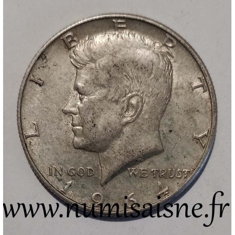 ÉTATS UNIS - KM 202 - 1/2 DOLLAR 1964 D - Denver - KENNEDY