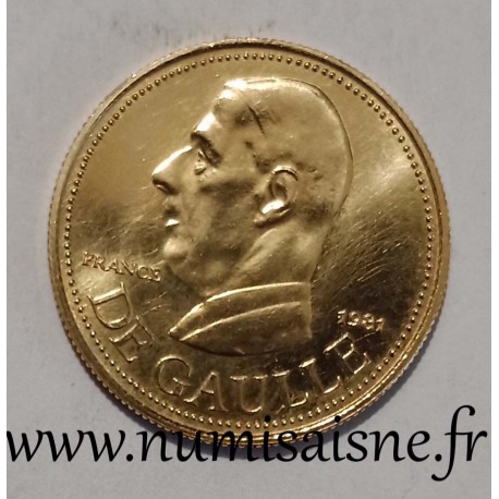 MEDAL - CHARLES DE GAULLE - 1981 - POLITICAL LEADER IN THE WORLD