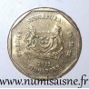 SINGAPORE - KM 103 - 1 DOLLAR 2011 - Madagascar periwinkle