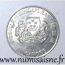 SINGAPORE - KM 52 - 20 CENTS 1985 - Calliandra