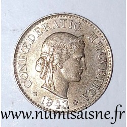 SWITZERLAND - KM 26 - 5 RAPPEN 1943 B